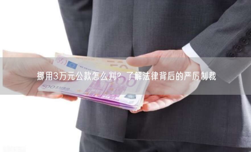 挪用3万元公款怎么判？了解法律背后的严厉制裁