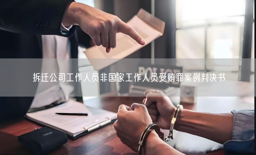 拆迁公司工作人员非国家工作人员受贿罪案例判决书