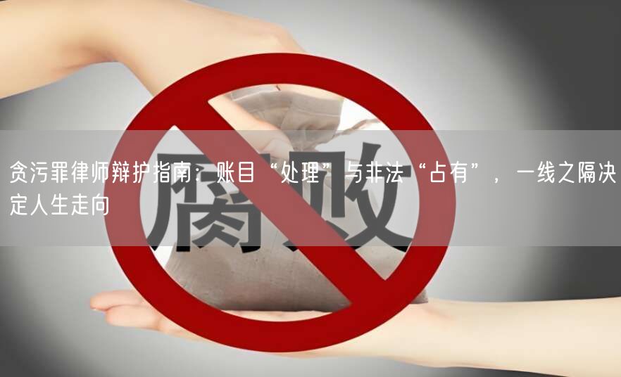 贪污罪律师辩护指南:账目“处理”与非法“占有”,一线之隔决定人生走向