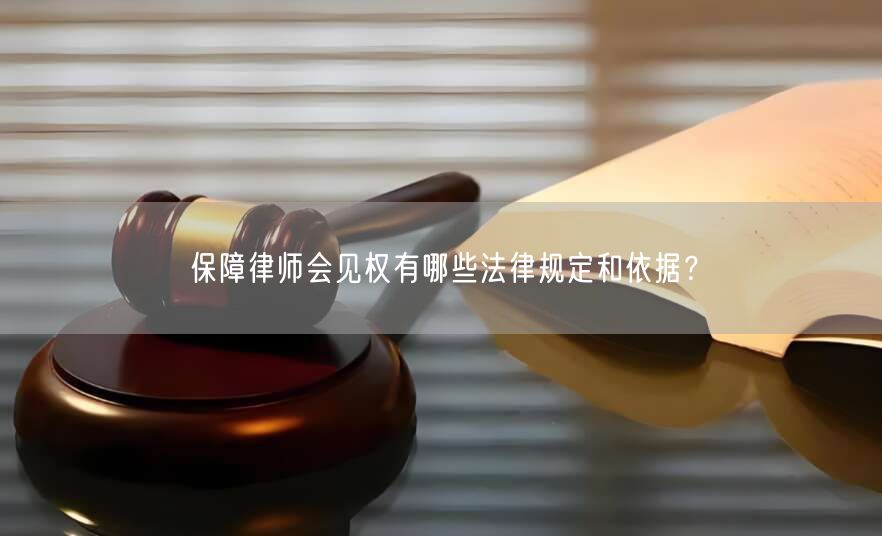 保障律师会见权有哪些法律规定和依据?(图1)